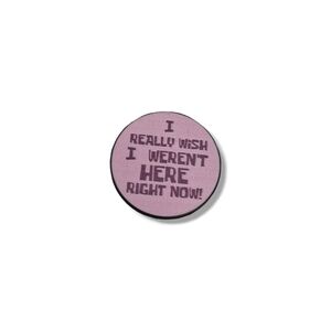 Spongebob SquarePants Squidwards "I really wish I weren't here right now" Brooch